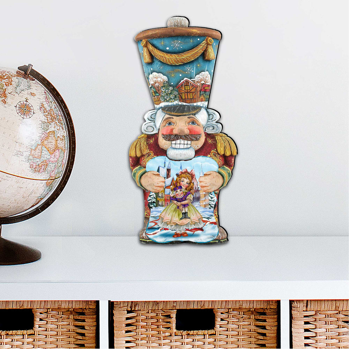 Traditional Nutcracker Christmas Door Decor