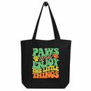 Paws & Enjoy the Little Things Eco-friendly Tote Bag