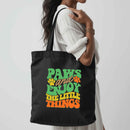 Paws & Enjoy the Little Things Eco-friendly Tote Bag