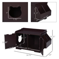 Cat Bed & Nightstand Cabinet