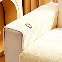 Durable 3 cushion couch cover | High-Quality Plush Sherpa Sofa Cover