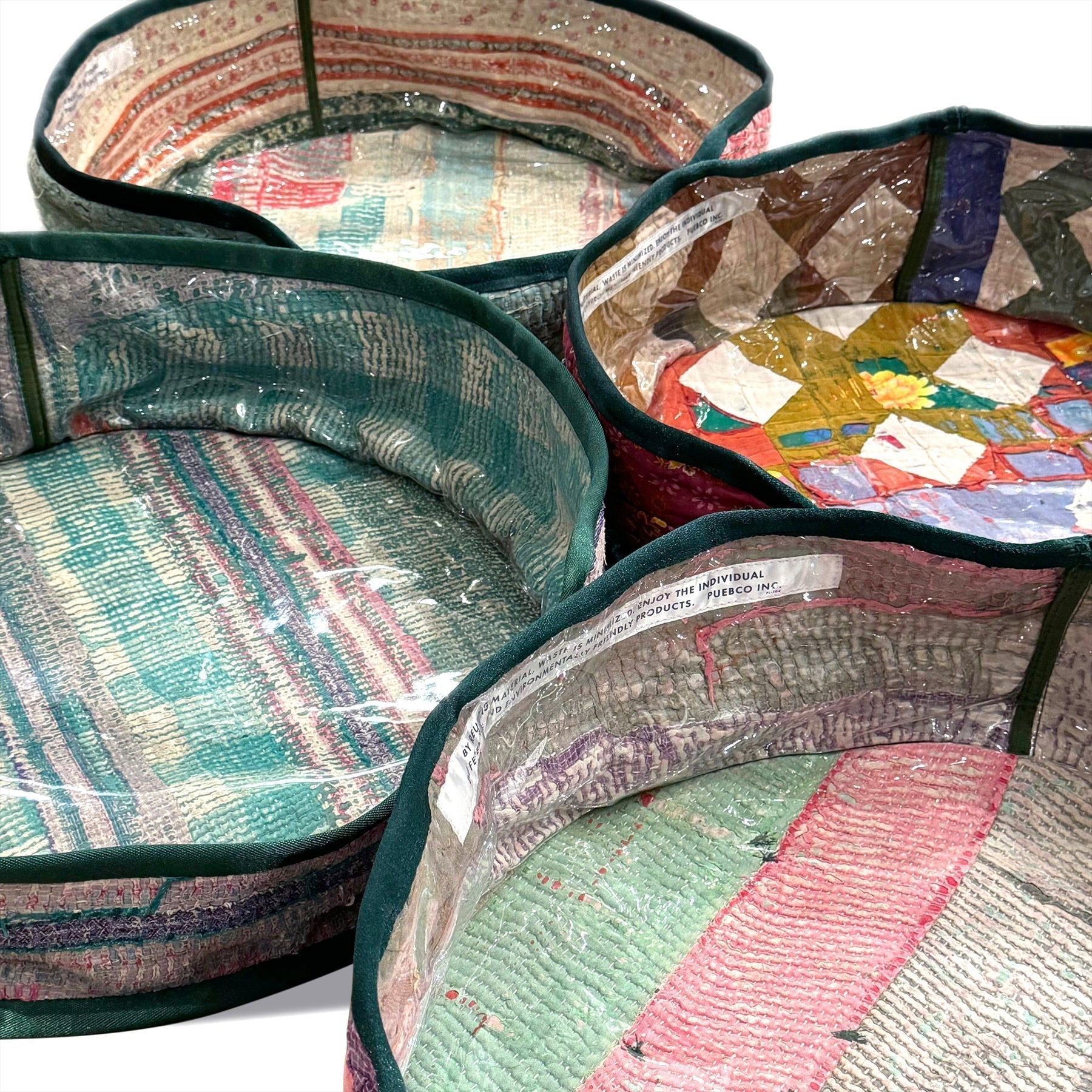 Vintage Kantha Quilt Pet Bed