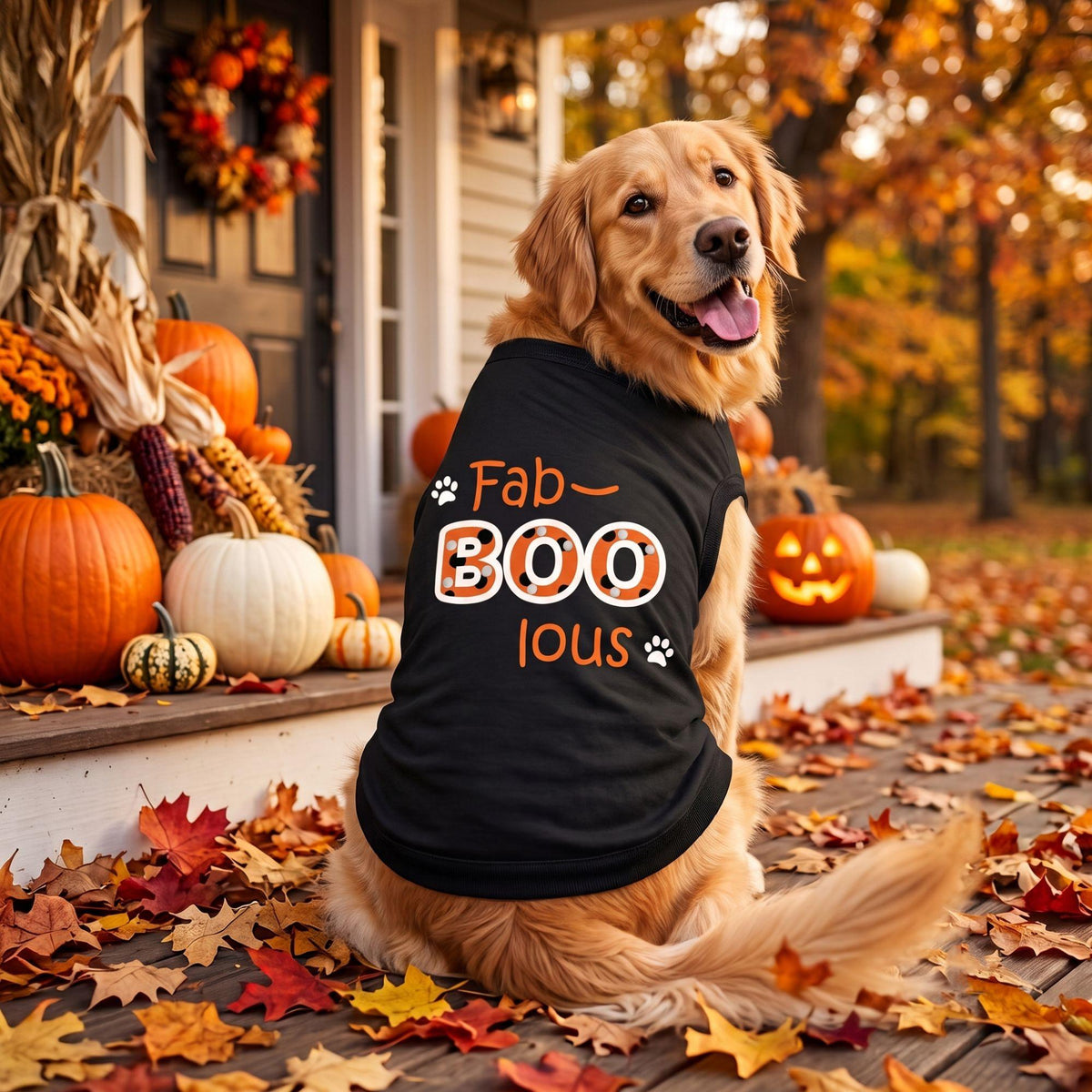 Fab-BOO-lous Dog Shirt