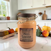 Fall Leaves Candle