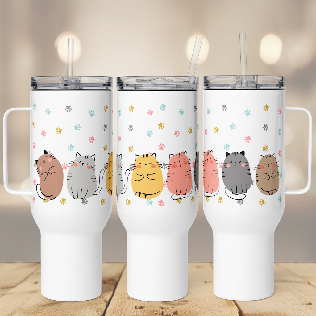 Fat Cats Travel Mug