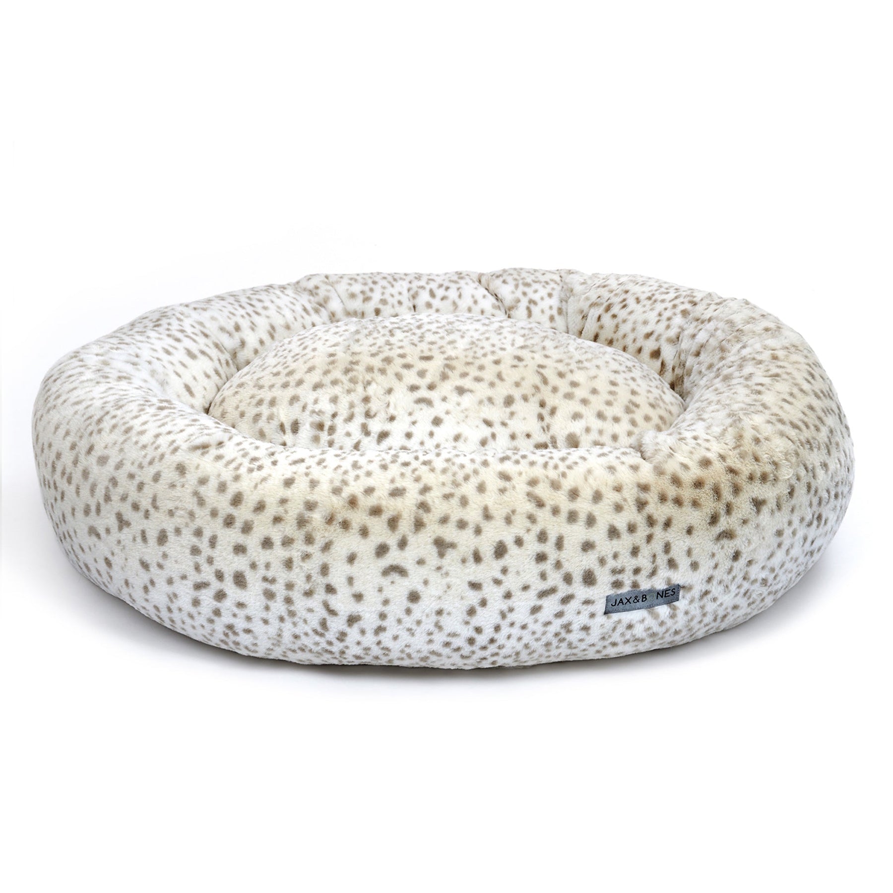Cheetah Donut Dog Bed by Jax & Bones