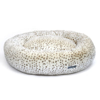Cheetah Donut Dog Bed by Jax & Bones