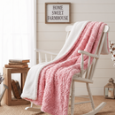 Pink Rose Buds Soft Plush Sherpa Blanket
