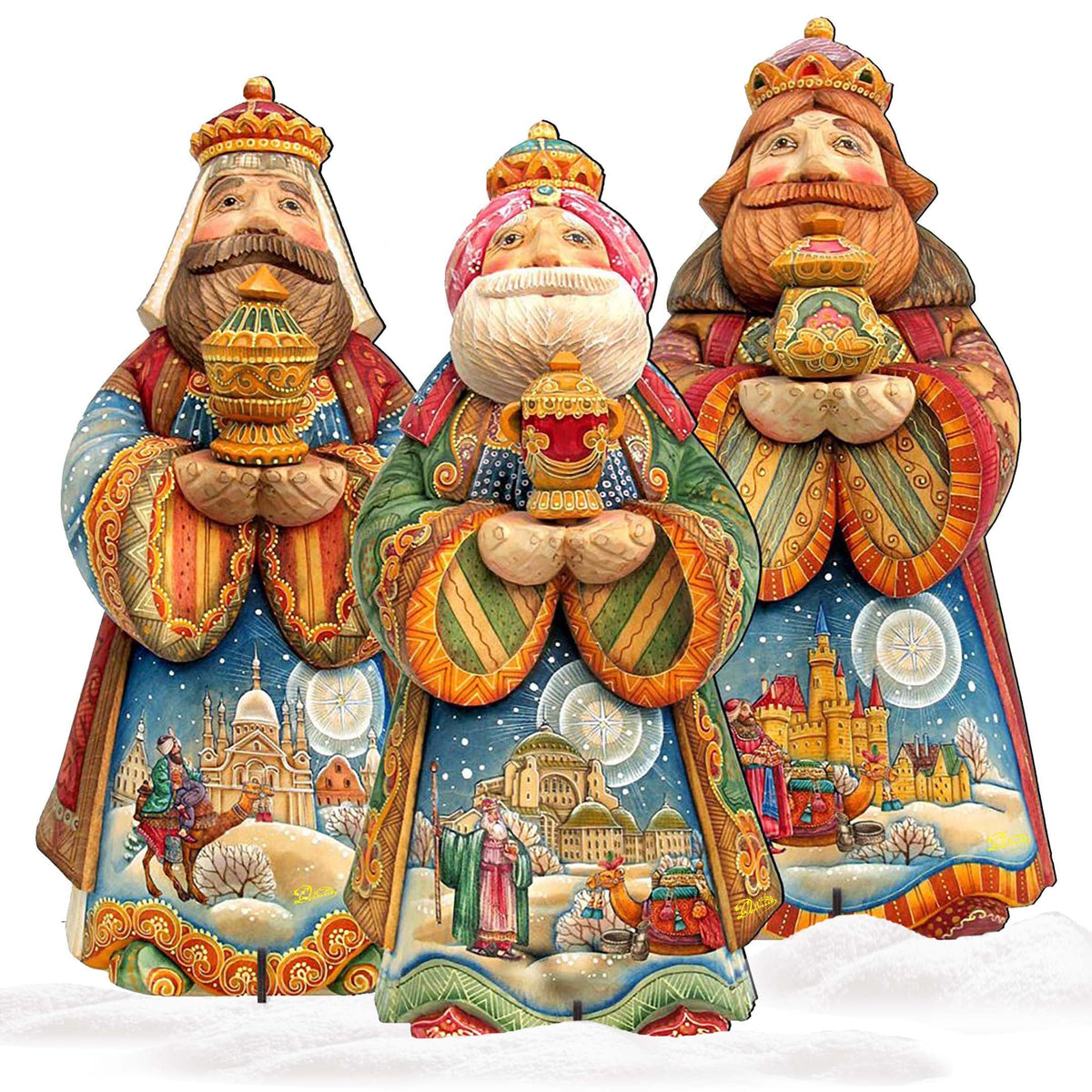 Three Kings Set Outdoor Nativity 3 Piece Display
