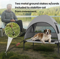 Outdoor Dog Cot and Shade Canopy