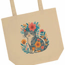 Kitty & Flowers Eco-friendly Tote Bag