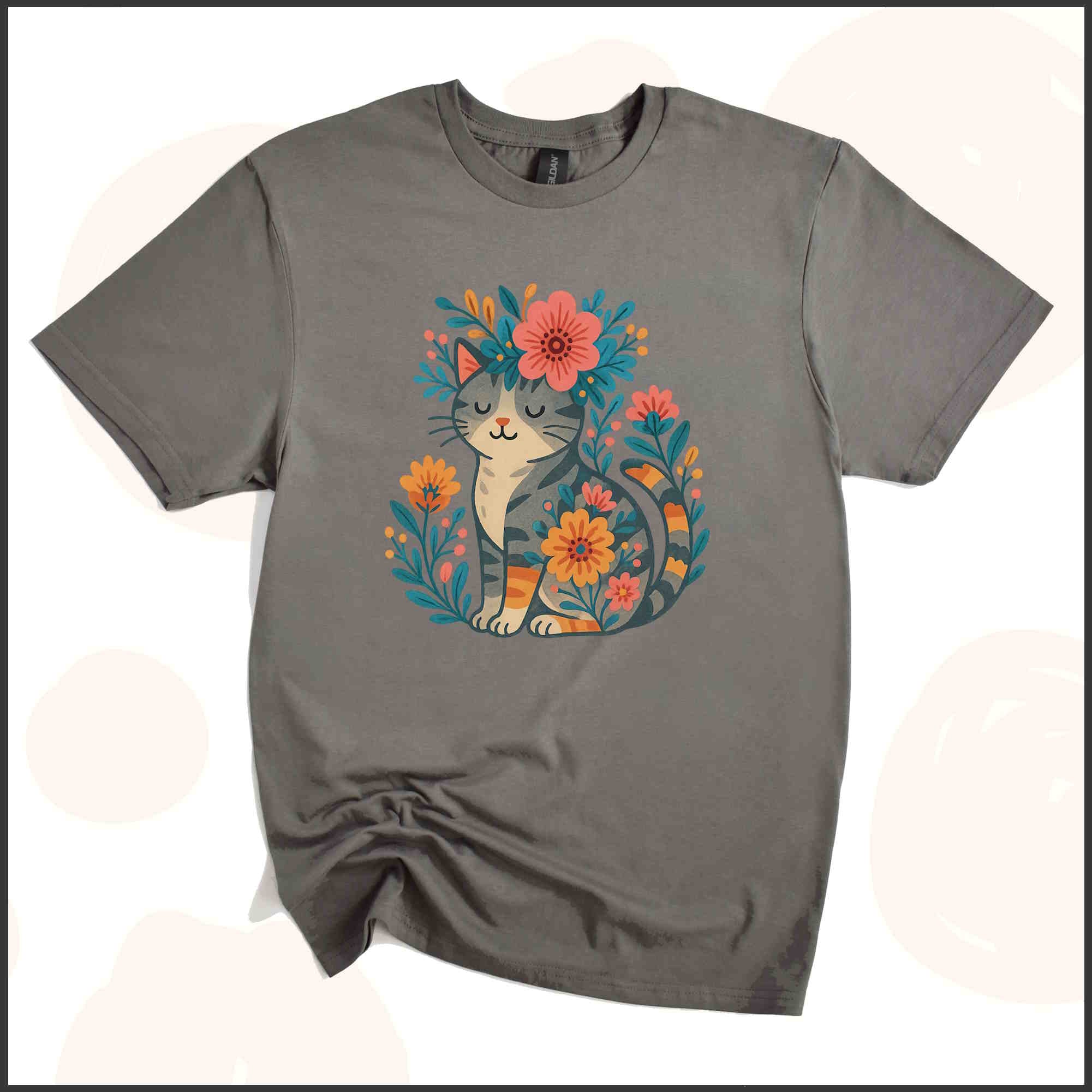 Kitty & Flowers Unisex Youth T-shirt