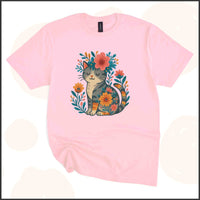 Kitty & Flowers Unisex Youth T-shirt