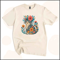 Kitty & Flowers Unisex Youth T-shirt