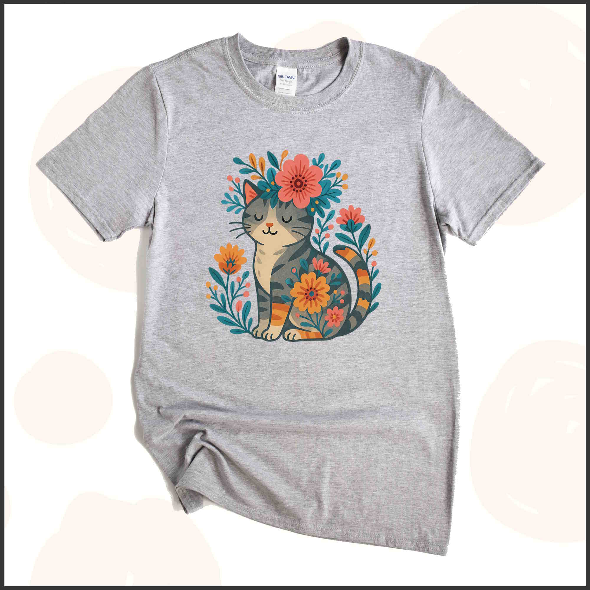 Kitty & Flowers Unisex Youth T-shirt
