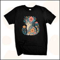 Kitty & Flowers Unisex Youth T-shirt