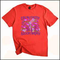 Grow Freely, Bloom Wildly Unisex Youth T-shirt