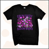 Grow Freely, Bloom Wildly Unisex Youth T-shirt