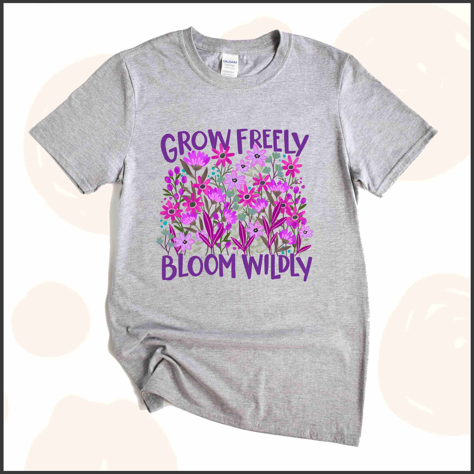 Grow Freely, Bloom Wildly Unisex Youth T-shirt