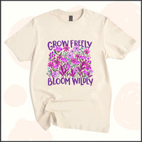 Grow Freely, Bloom Wildly Unisex Youth T-shirt