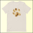 Gold Paw Print Unisex T-shirt