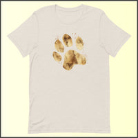 Gold Paw Print Unisex T-shirt