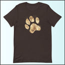 Gold Paw Print Unisex T-shirt