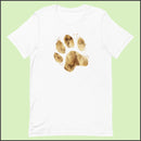Gold Paw Print Unisex T-shirt