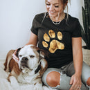 Gold Paw Print Unisex T-shirt