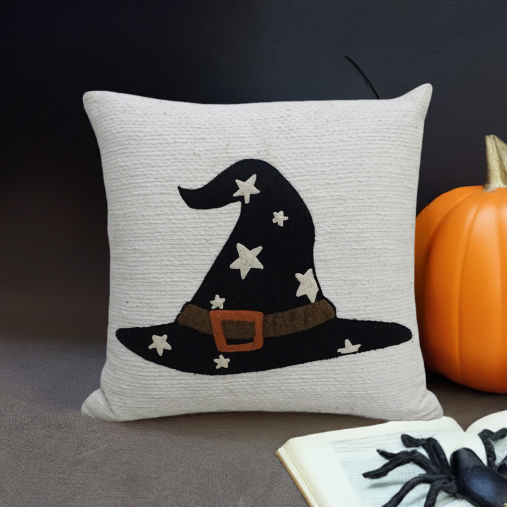 Halloween Witch Hat Pillow: 20" x 20"
