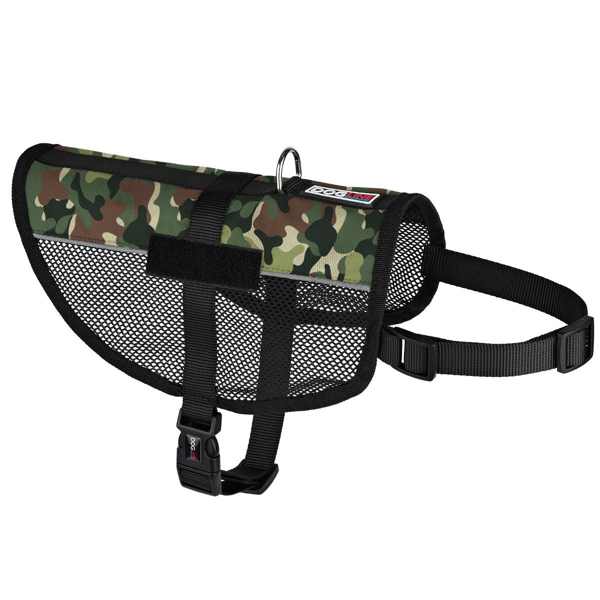 MaxAire Mesh Dog Vest Harness - 2 Hook & Loop Patch Fasteners