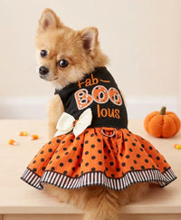 Halloween Dog Harness Dress: Fab-BOO-lous