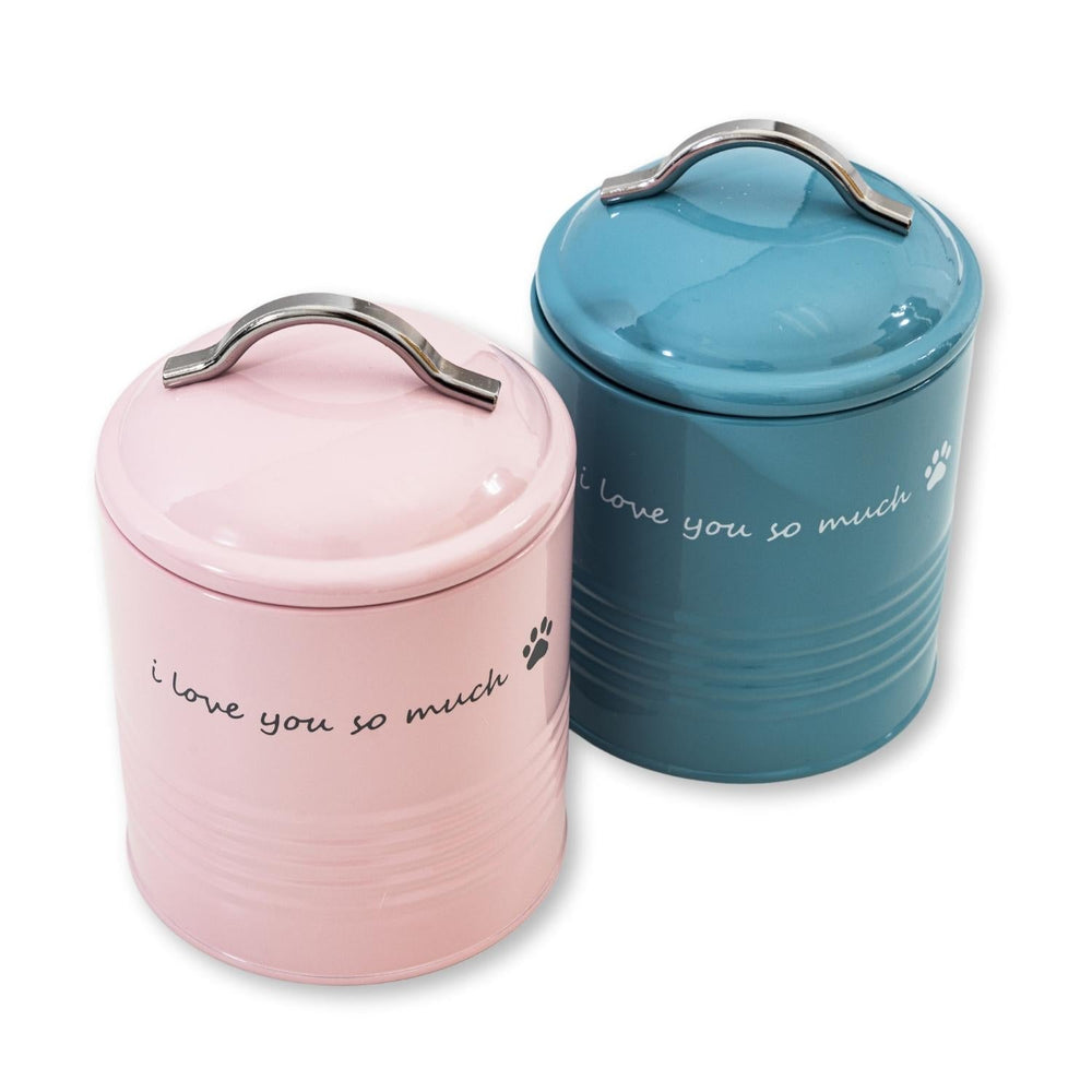 "I Love You So Much" Dog Treat Canister Set