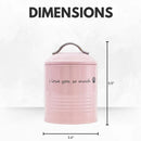 "I Love You So Much" Dog Treat Canister Gift Set – Pink & Blue