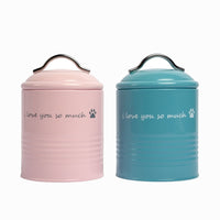"I Love You So Much" Dog Treat Canister Set