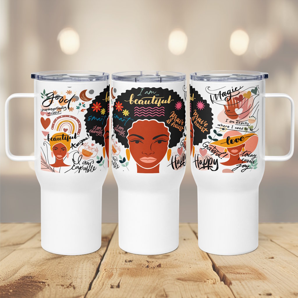 I am Beautiful Travel Mug