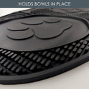 Stainless Steel Pet Bowls, Mat & Treat Canister Set | BREKX