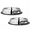 No-Tip & Anti-Skid Pet Bowls in Stainless Steel