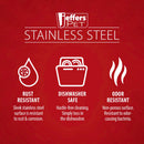 No-Tip & Anti-Skid Pet Bowls in Stainless Steel