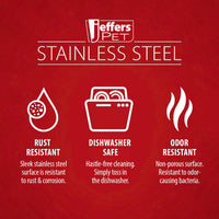 No-Tip & Anti-Skid Pet Bowls in Stainless Steel