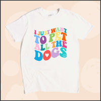 I Just Want to Pet All the Dogs Unisex Youth T-shirt