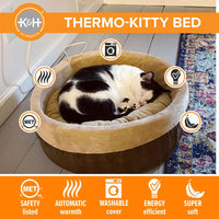 K&H Heated Cozy Cat Bed
