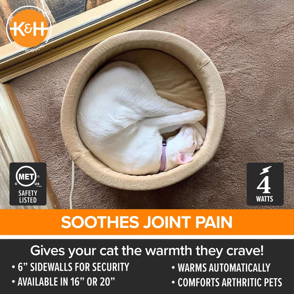 K&H Heated Cozy Cat Bed