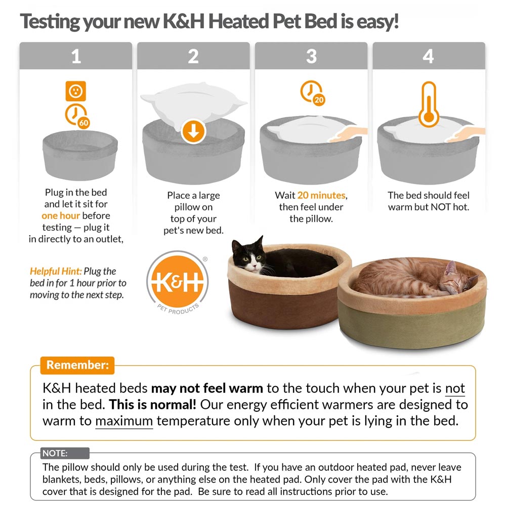K&H Heated Cozy Cat Bed