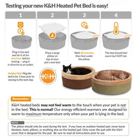K&H Heated Cozy Cat Bed