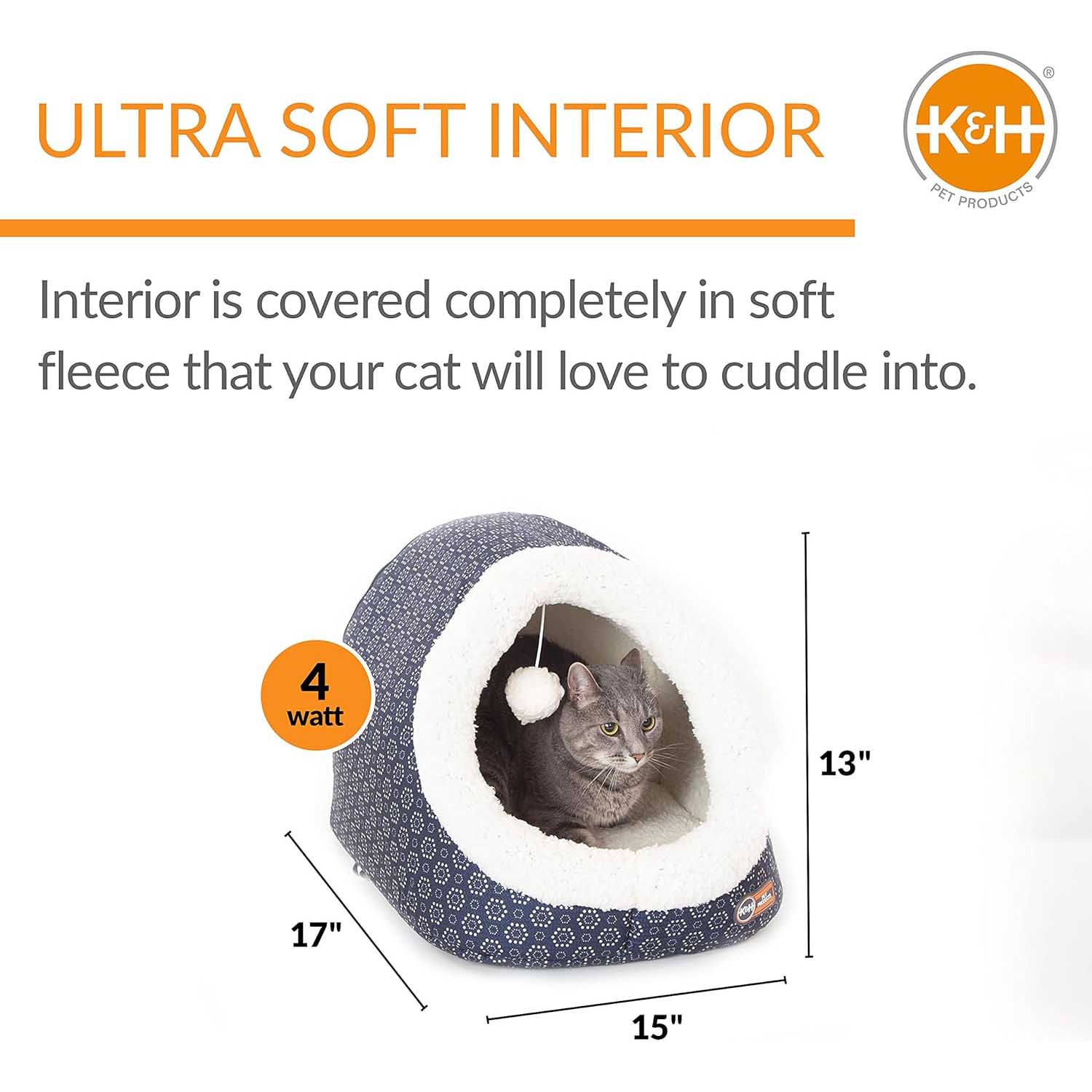 K&H Heated Cat Cave Bed