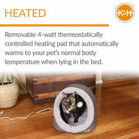 K&H Heated Cat Cave Bed