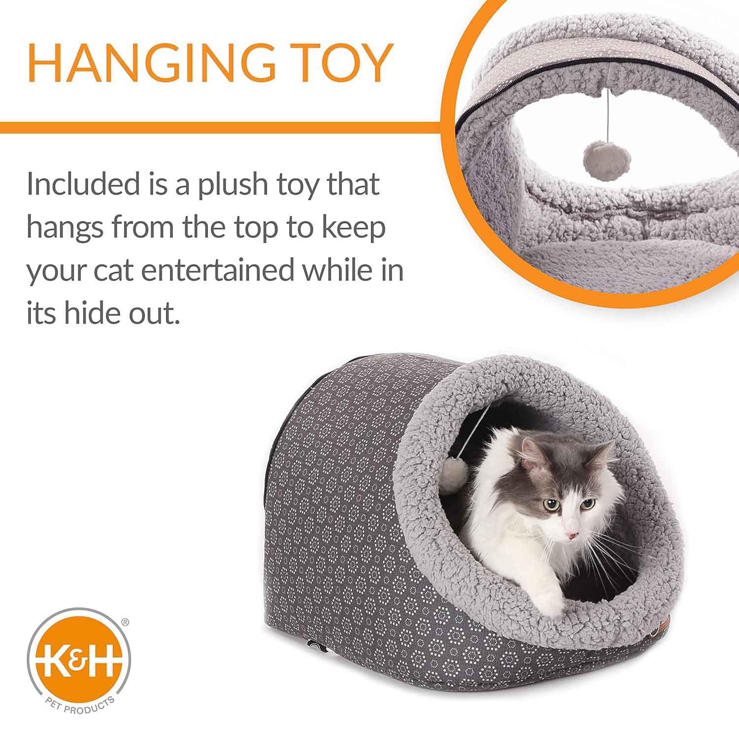 K&H Heated Cat Cave Bed