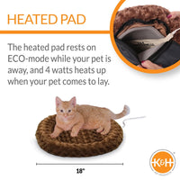 K&H Thermo-Kitty Plush Heated Cat Bed