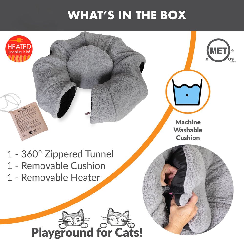 K&H Thermo-Kitty Heated Cat Tunnel